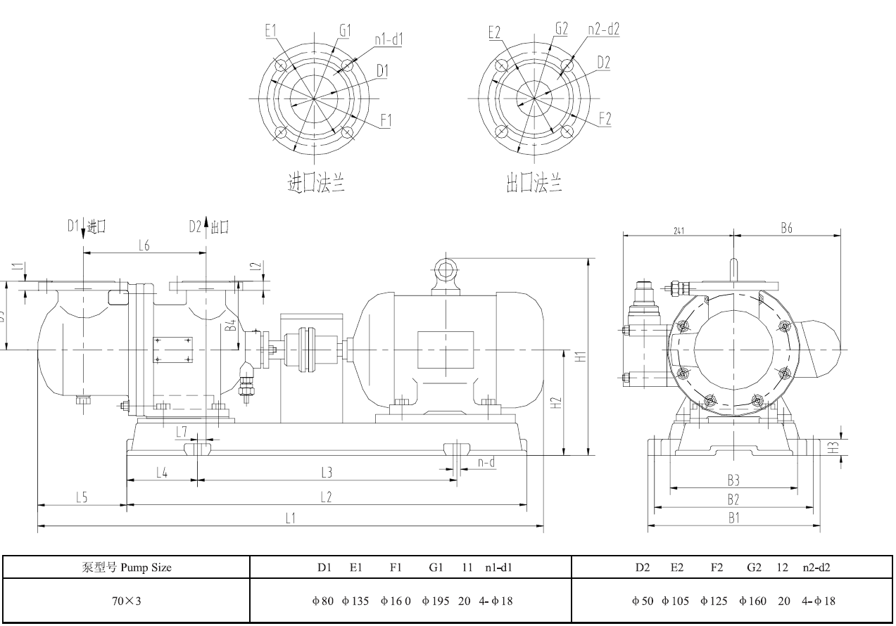 3GR70X3三螺杆泵